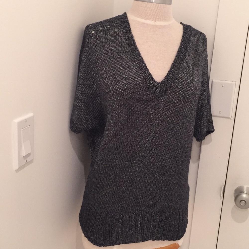 Gap szS metallic v-neck sweater